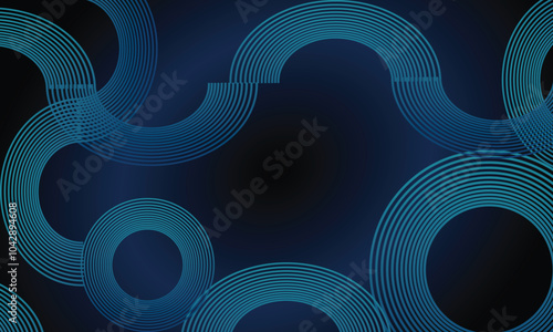 abstract blue background with circles