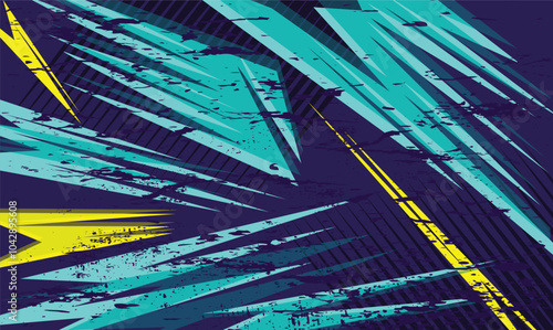 background with gradient line motif in cool blue color.