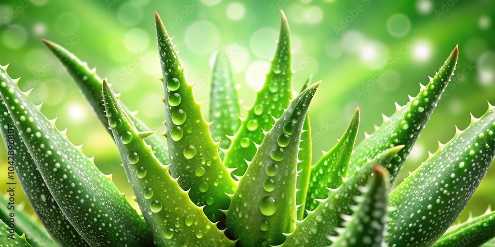 Fresh and natural cosmetics with aloe vera background Fresh and natural cosmetics with aloe vera background