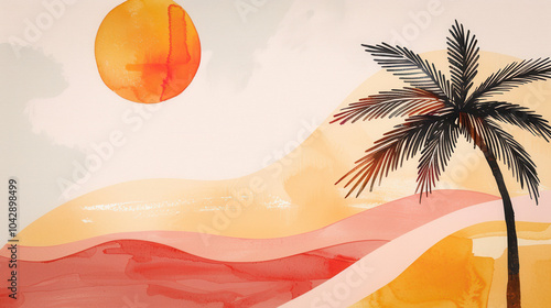 Summer Minimalist Print - H...
