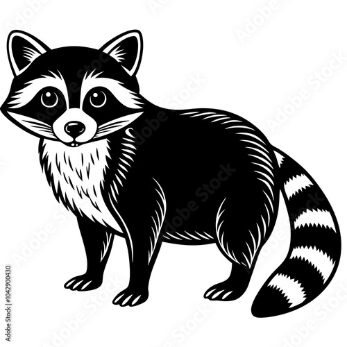 illustration of a raccoon