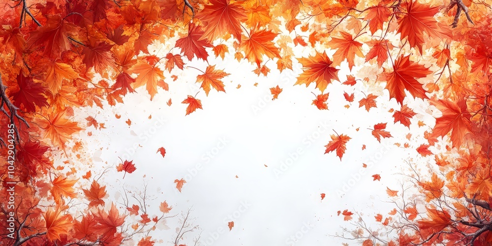 Clean Autumn Leaves Arranged on White Background Clean Autumn Leaves Arranged on White Background
