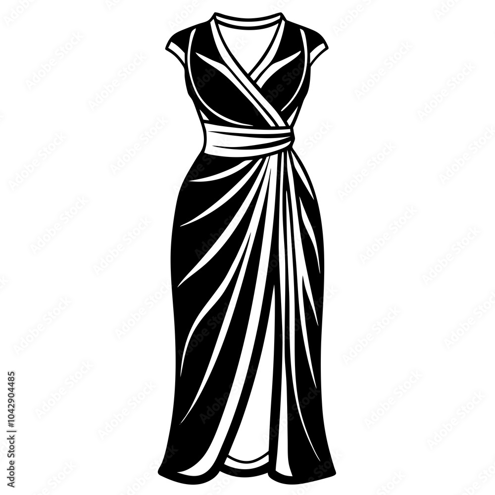 illustration of a woman dress illustration of a woman dress