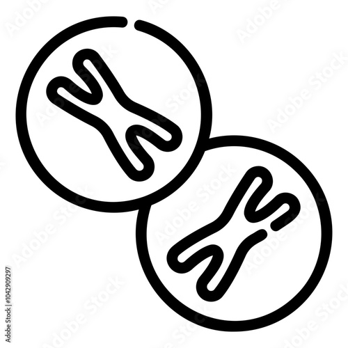 chromosome Line Icon