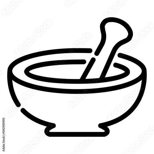 mortar Line Icon