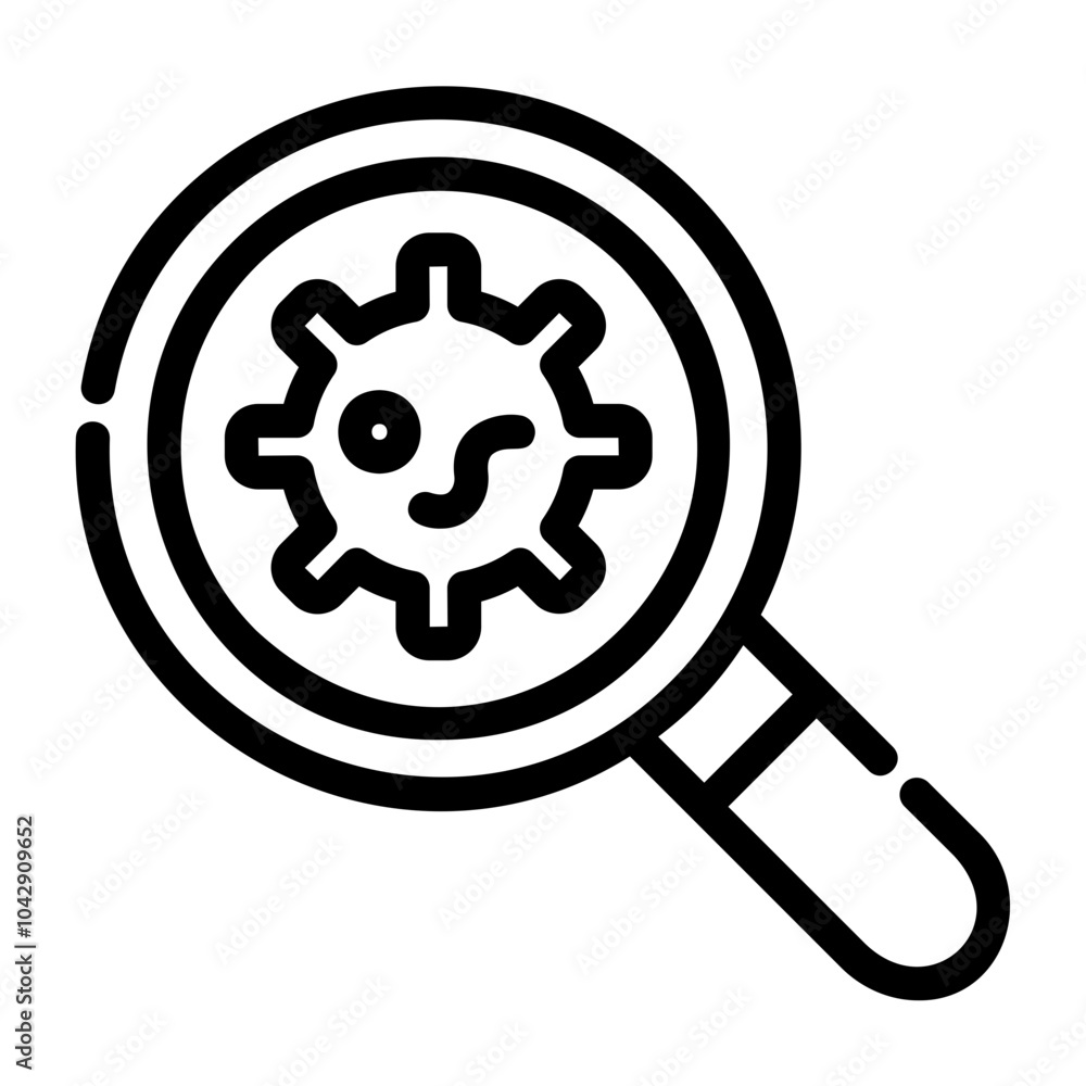 virus Line Icon virus Line Icon