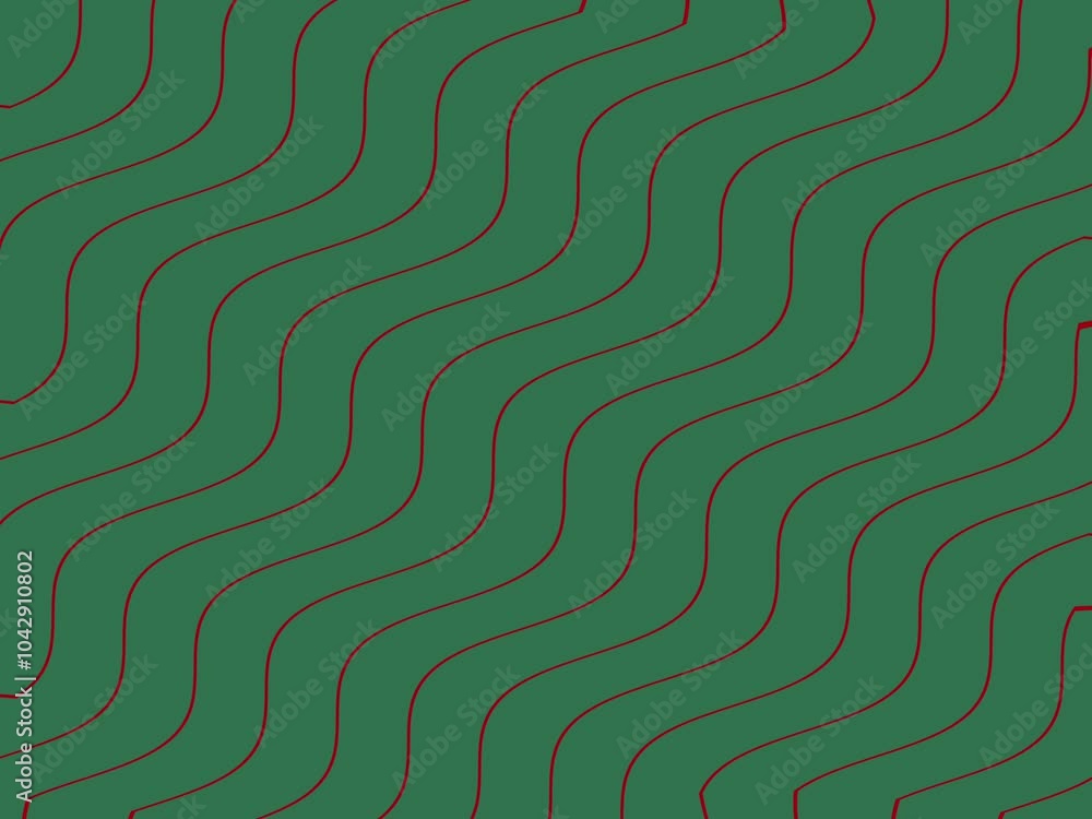 Abstract Green and Red Wavy Lines Background. An abstract background with wavy lines in green and red colors. Abstract Green and Red Wavy Lines Background. An abstract background with wavy lines in green and red colors.