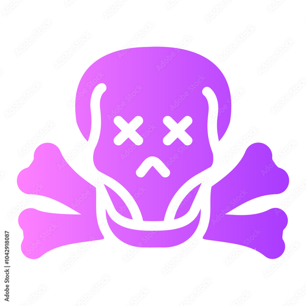 Obraz premium skull Gradient icon