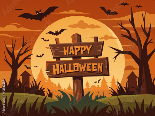 Halloween Gradient Halloween Horizontal banner 