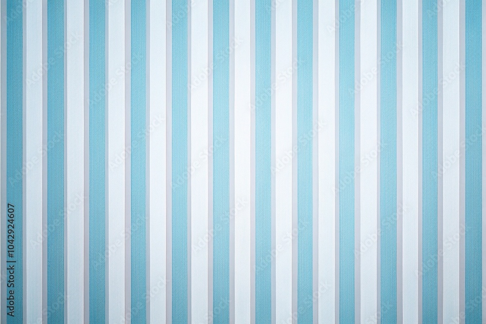 Low angle view of light blue and white vertical striped wallpaper pattern background Low angle view of light blue and white vertical striped wallpaper pattern background