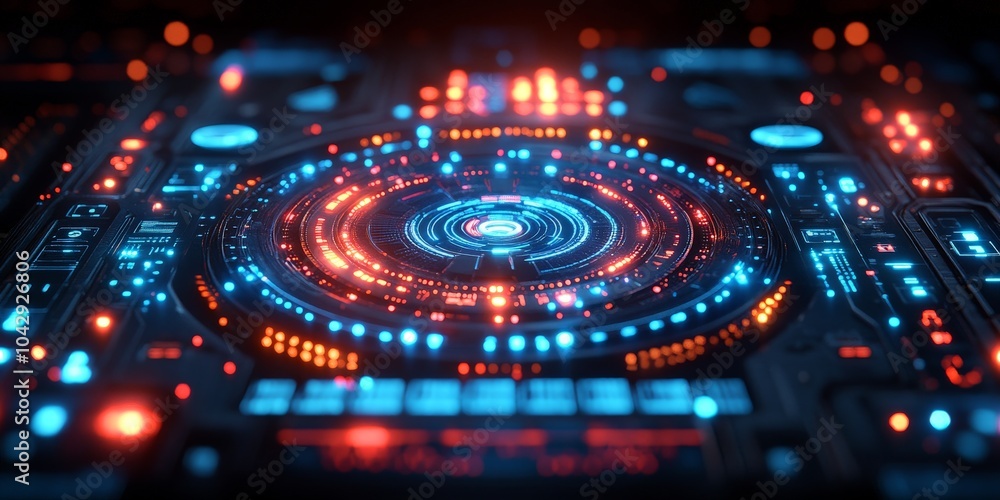 Futuristic digital roadmap with technology milestones and business objectives Futuristic digital roadmap with technology milestones and business objectives
