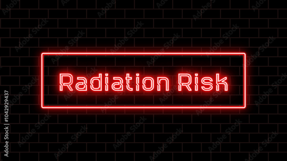 Radiation Risk のネオン文字