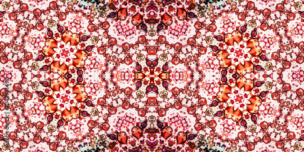 Fototapeta premium Seamless abstract wide pattern. Woven texture
