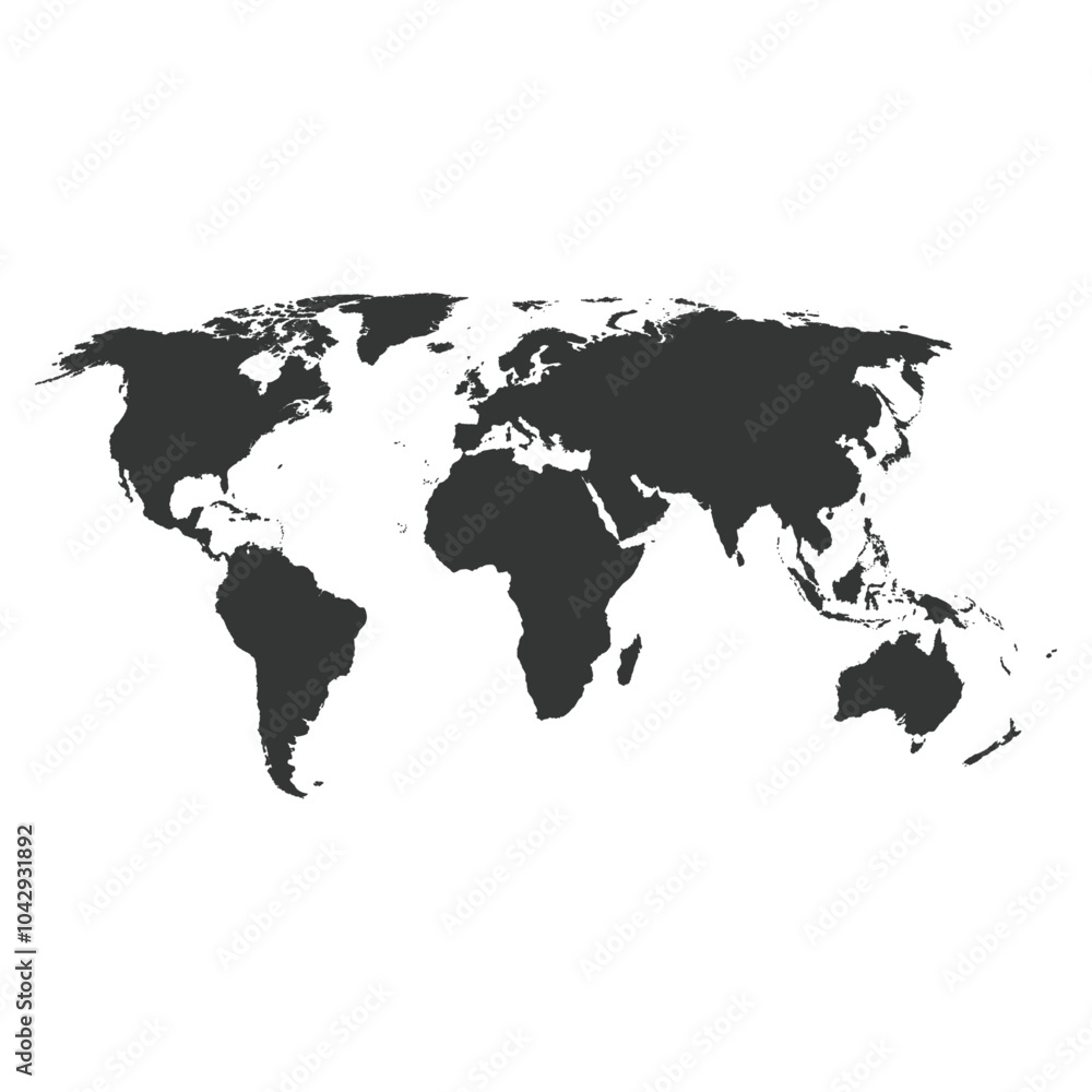 Naklejka premium Global Globalization World Map Environmental Concservation Concept on white