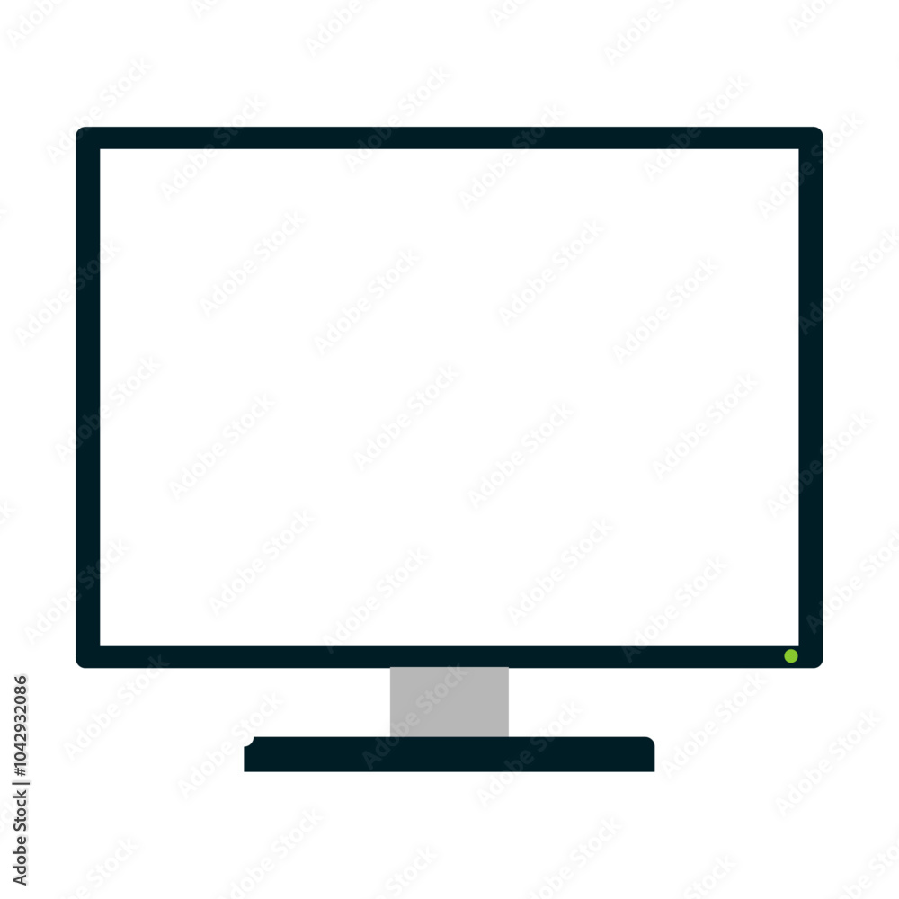 Laptop computer device illustration on a white Laptop computer device illustration on a white