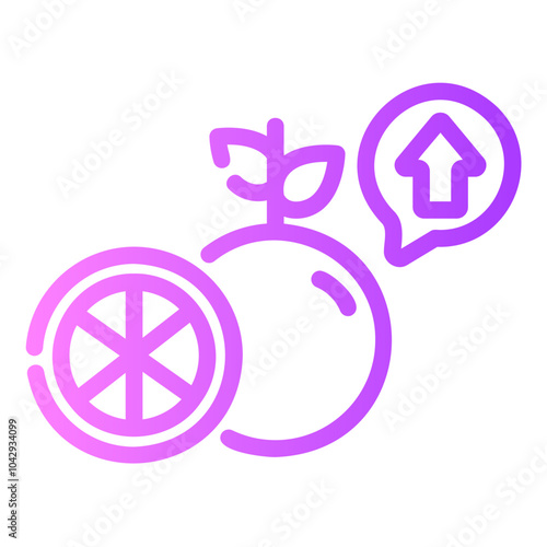 alkaline diet Gradient icon