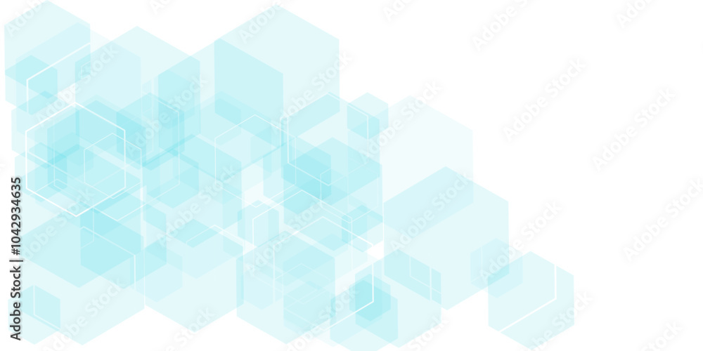 Vector geometric abstract background with simple hexagonal elements. Medical, technology or science design Vector geometric abstract background with simple hexagonal elements. Medical, technology or science design