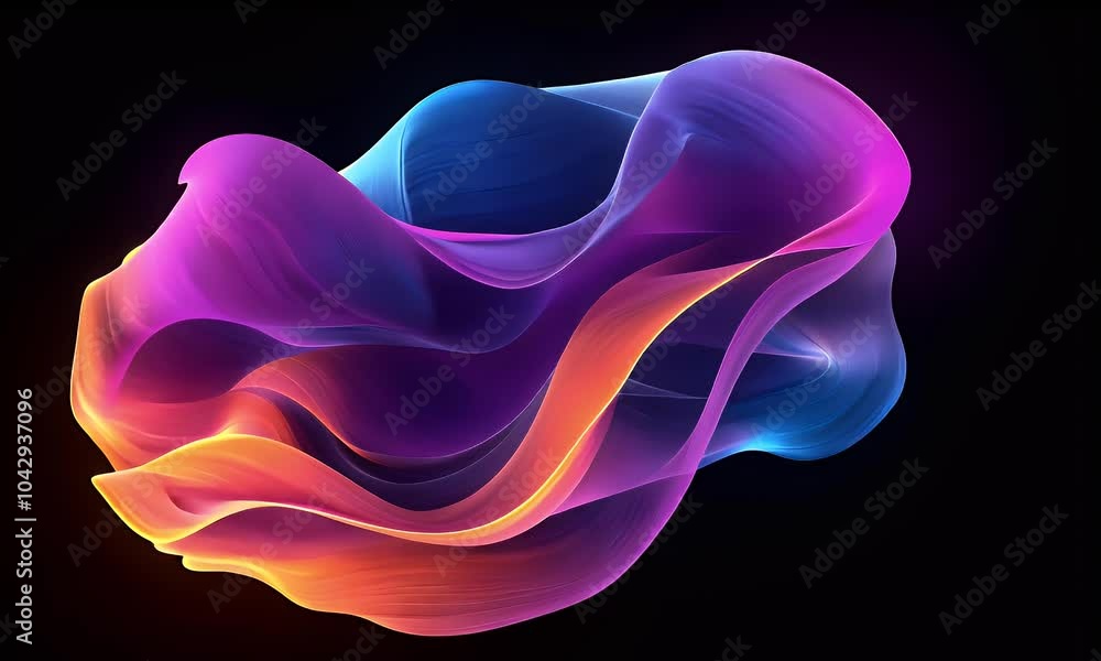 A close-up of a colorful, neon-curved wave shape, with a dark background and gradient color scheme, creating an abstract composition with a minimalist style.
A close-up of a colorful, neon-curved wave shape, with a dark background and gradient color scheme, creating an abstract composition with a minimalist style.