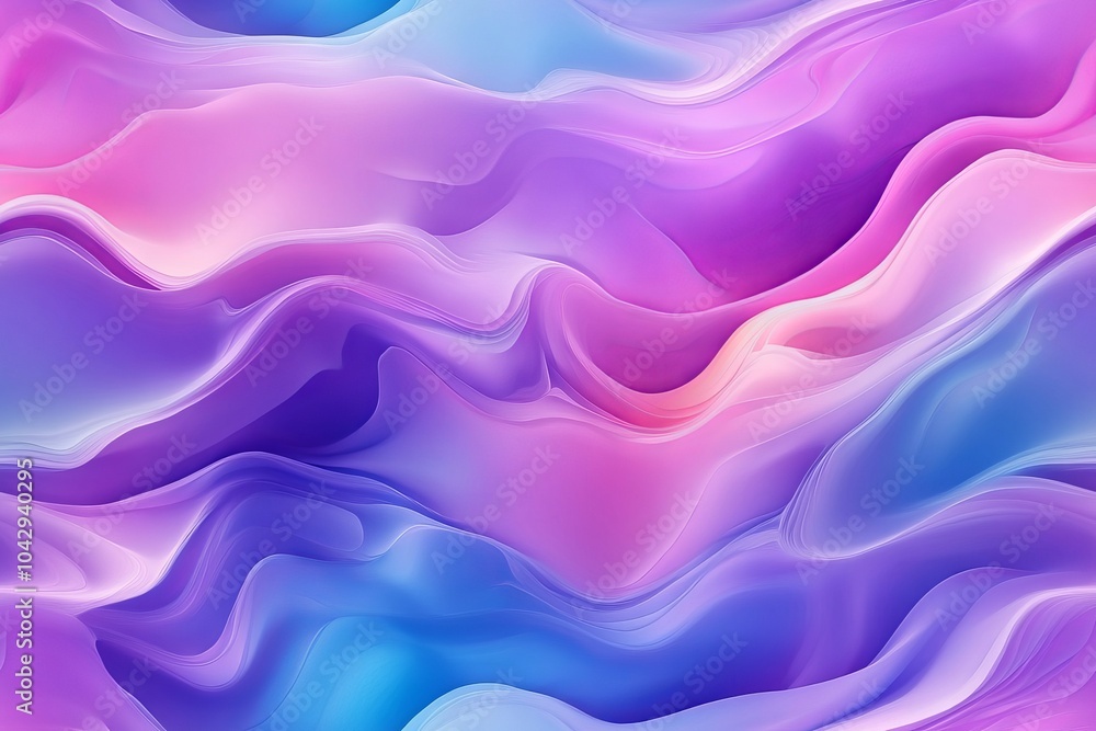 Obraz premium Abstract soft liquid color waves background with flowing gradient tones – gentle pastel shades and smooth fluid design for modern visuals, digital art, and minimalist themes