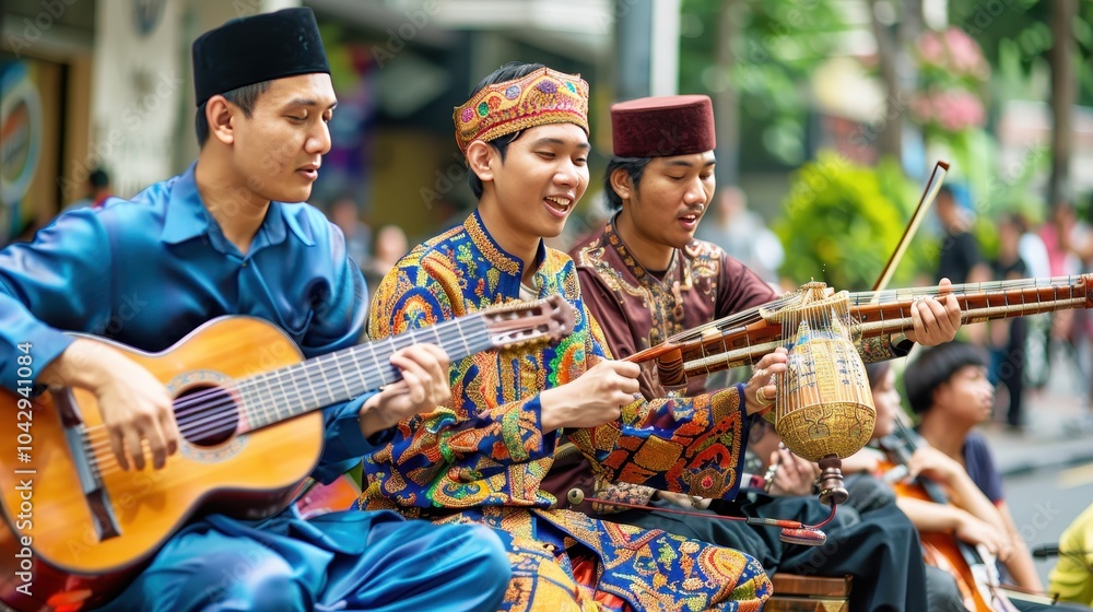 Musicians from Various Ethnic Groups Performing Together Musicians from Various Ethnic Groups Performing Together