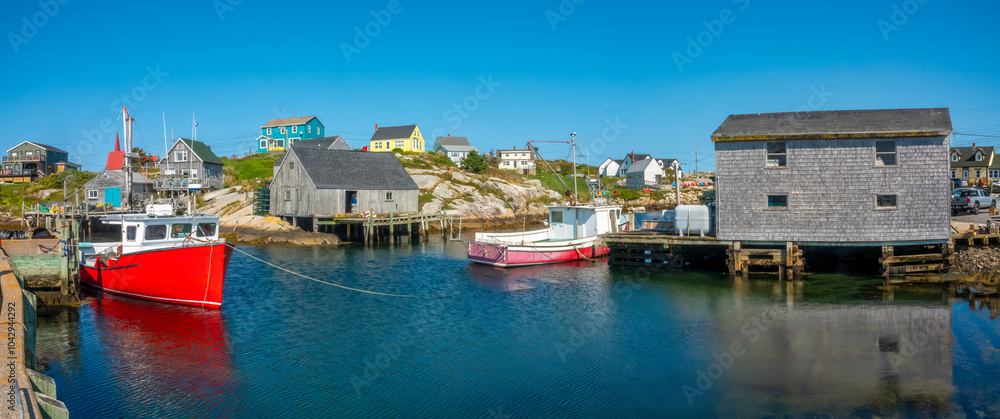 Φωτογραφία The picturesque old fishing harbor of Peggy's Cove, Nova Scotia, Canada
