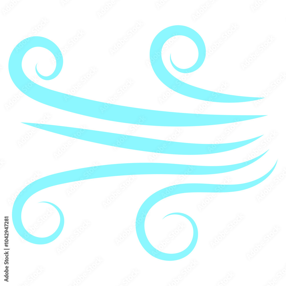 Obraz premium Wind Breeze Vector