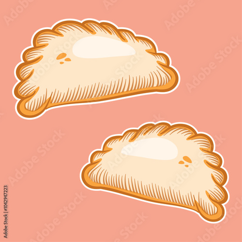 2 Empanadas karipap pastel