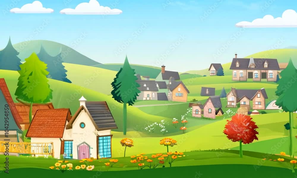 Charming Village on a Hilltop Charming Village on a Hilltop