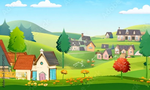 Charming Village on a Hilltop