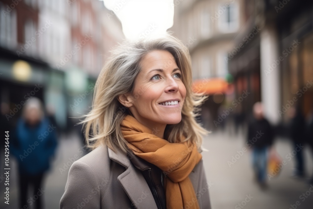 Portrait of a beautiful middle aged woman smiling at the camera. Portrait of a beautiful middle aged woman smiling at the camera.
