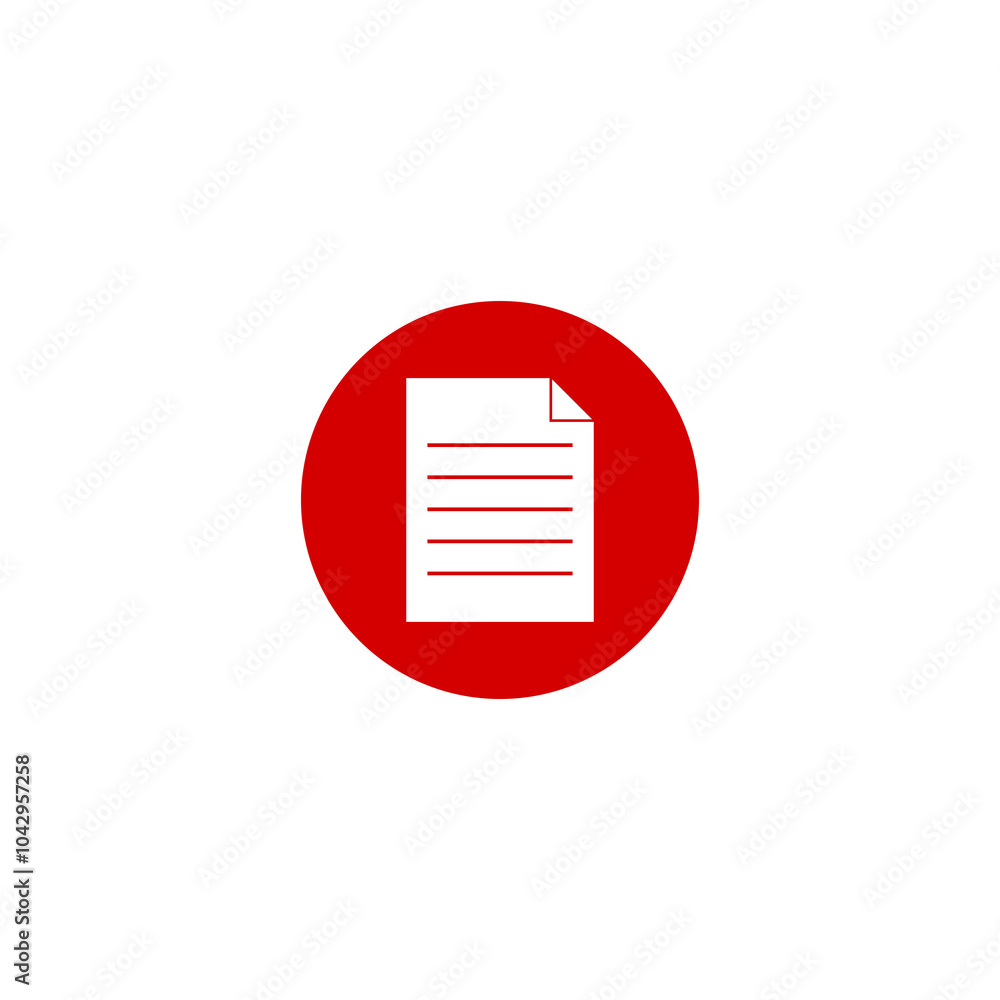 Document icon isolated on transparent background Document icon isolated on transparent background