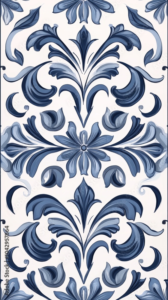 seamless pattern with blue flowers seamless pattern with blue flowers