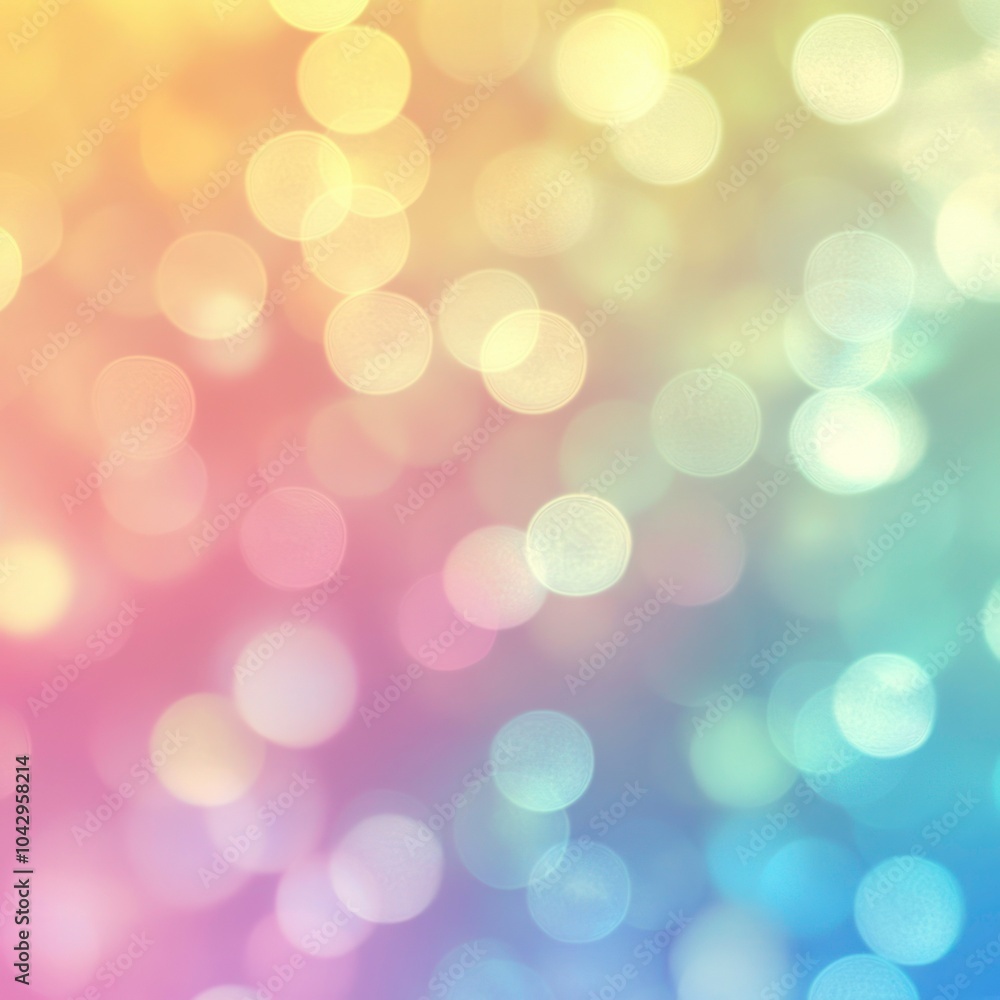 Fototapeta premium Blurred rainbow background with pastel tones