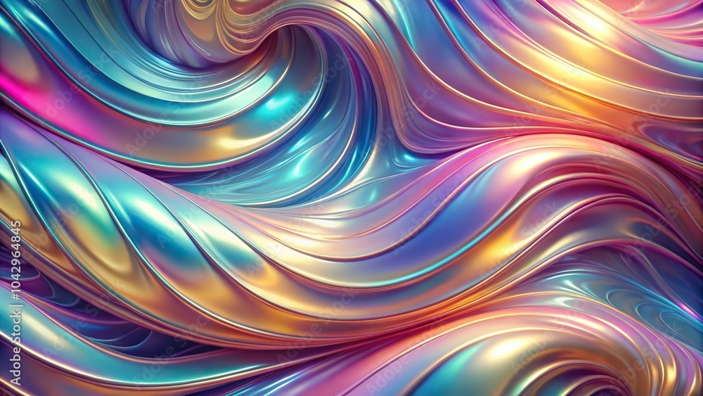 Luxurious wallpaper with iridescent swirling ripples Luxurious wallpaper with iridescent swirling ripples