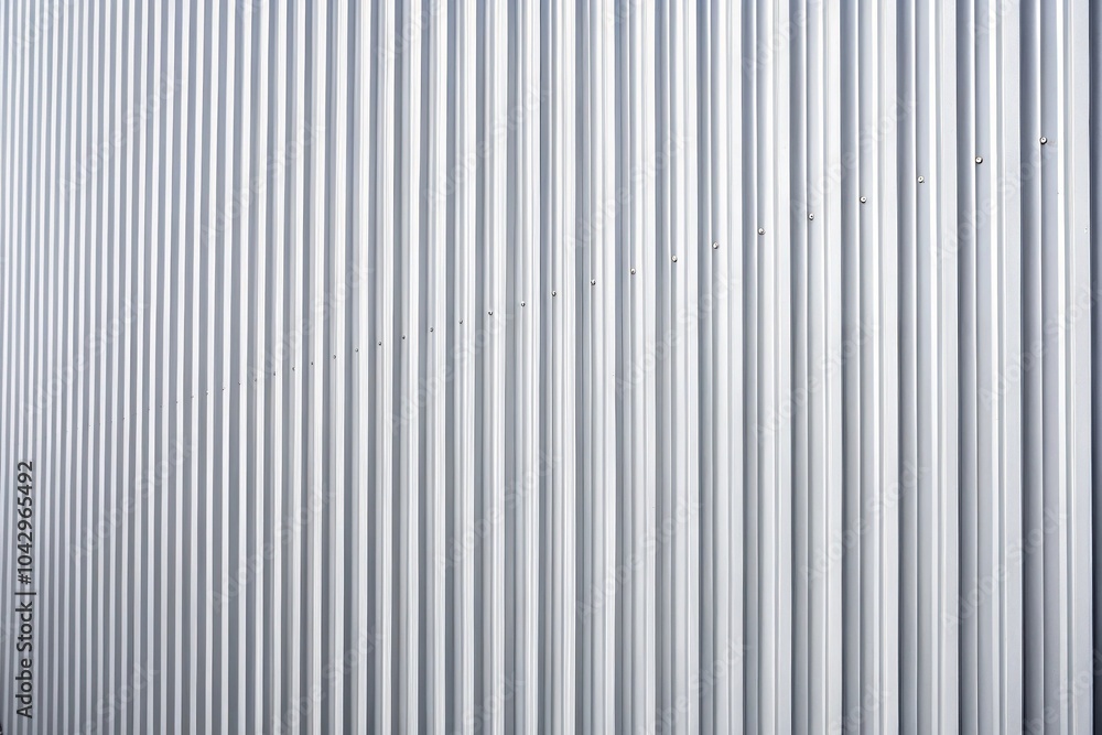 Luxurious white corrugated metal texture with leading lines Luxurious white corrugated metal texture with leading lines