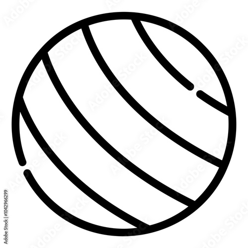 fitball Line Icon