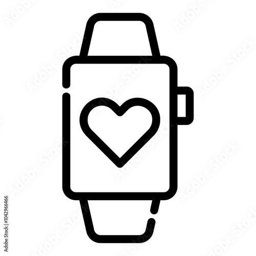 smartwatch Line Icon