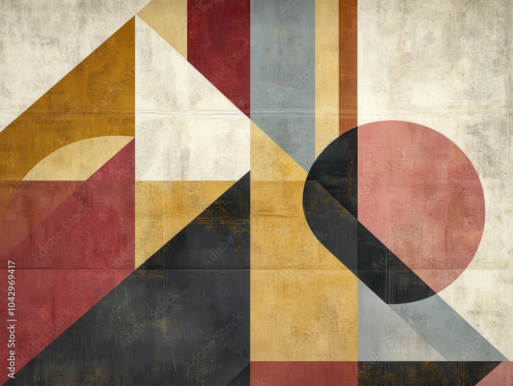 Fototapeta premium Modern Geometric Shapes in Sleek Arrangement