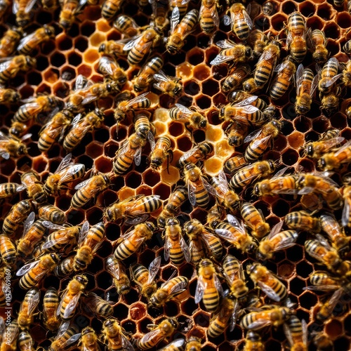 Honey Bees at the Hive: Nature's Sweet Harvest