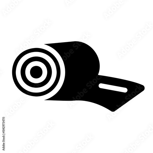 yoga mat Solid icon