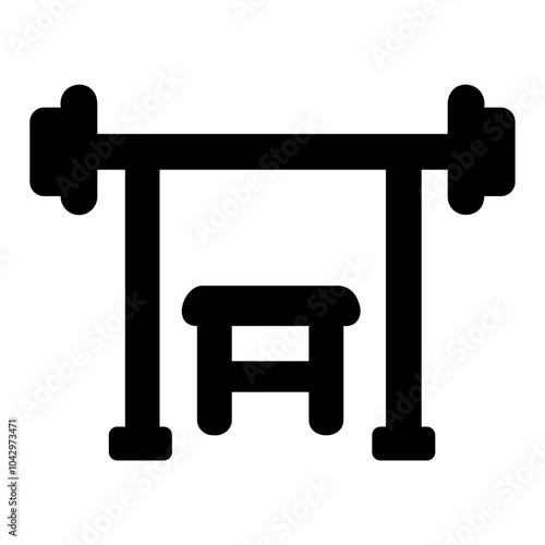 bench press Solid icon