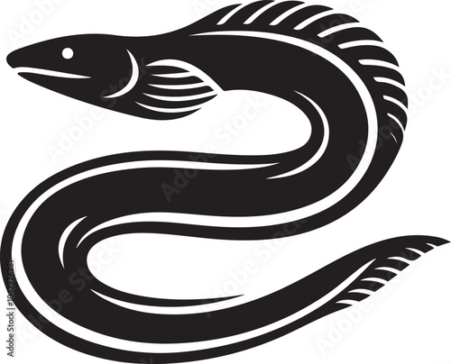 Eel fish vector illustration design