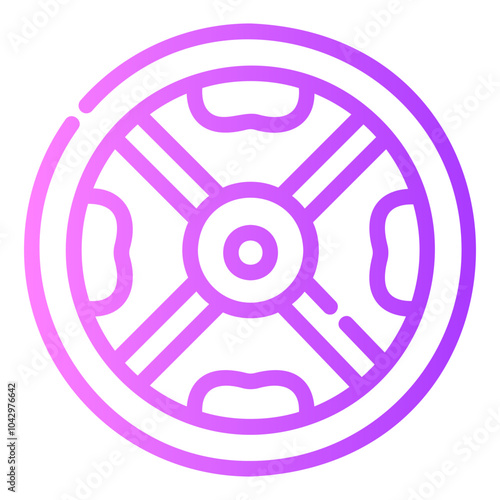 weight plates Gradient icon