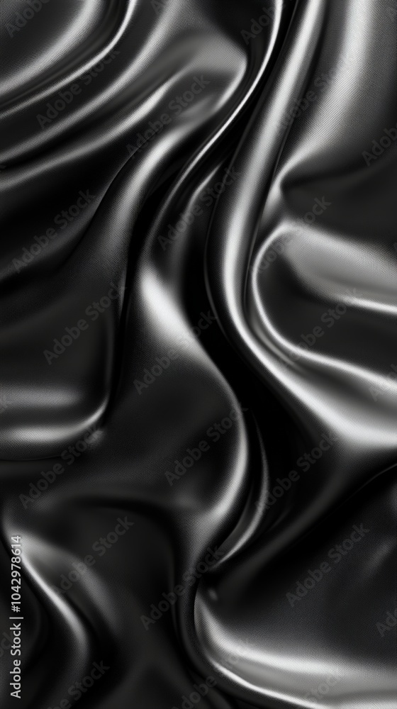 Fototapeta premium Luxurious silk fabric waves with smooth textures for elegant backgrounds