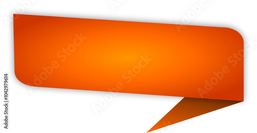 Orange Speech Bubble Ornament