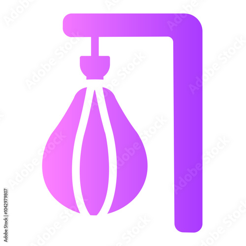 punching ball Gradient icon