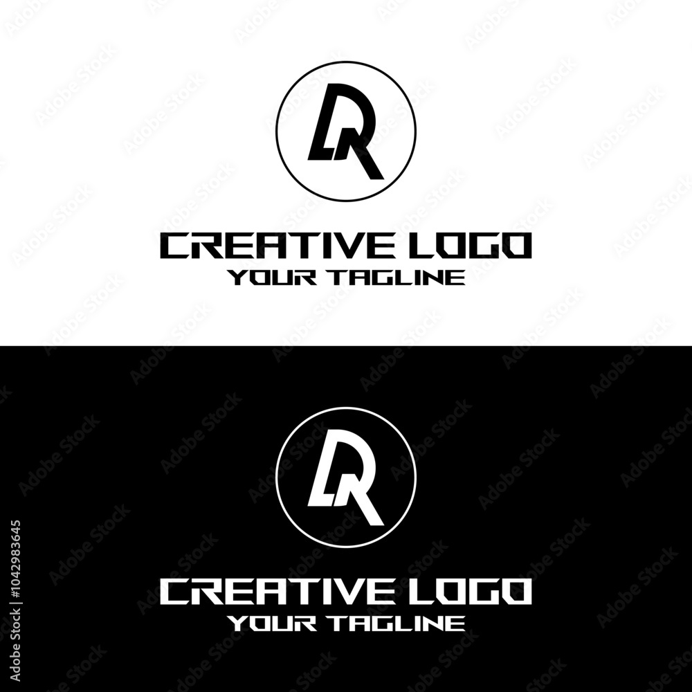 creative letter logo dr desain vektors creative letter logo dr desain vektors