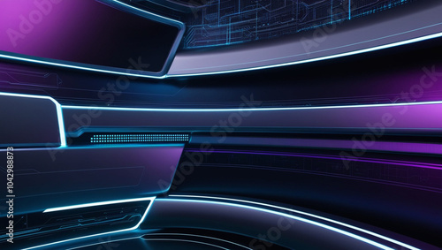 Wallpaper Mural Advance Futuristic Technology Abstract Background Torontodigital.ca