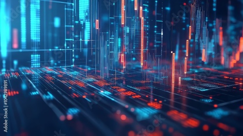 Global business finance GDP graph chart  stock exchange market trading  investment  businessman data analytics  AI  and photorealistic big data technology business client management.
