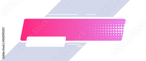 Futuristic lower third interface illustration. Video overlay element.